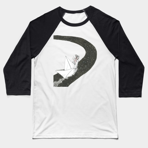 Space-ship Baseball T-Shirt by Créa'RiBo